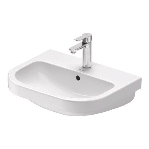 Duravit D-code 55 håndvask t/væg - 1 hanehul Duravit D-code 55 håndvask t/væg - 1 hanehul