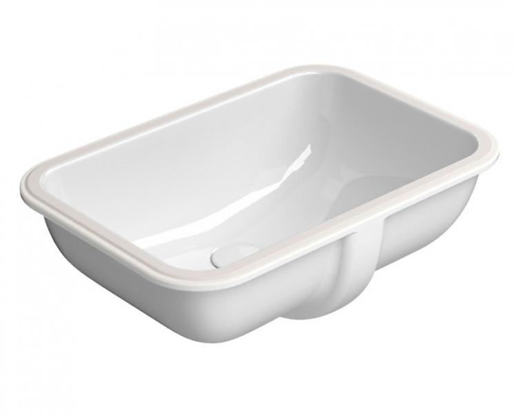 GSI Classic 50 håndvask t/underlimning - Med overløb - ExtraGlaze GSI Classic 50 håndvask t/underlimning - Med overløb - ExtraGlaze