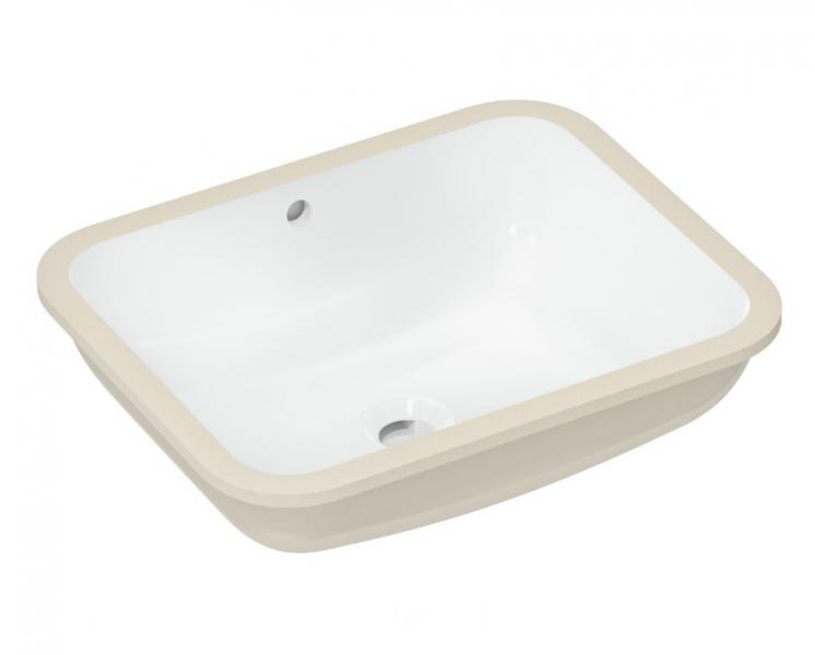 hansgrohe Xuniva Q 45 håndvask t/underlimning - Med overløb - Uden hanehul hansgrohe Xuniva Q 45 håndvask t/underlimning - Med overløb - Uden hanehul