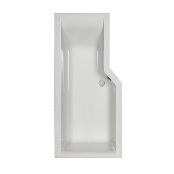 Strømberg Urban Edge badekar t/brus - 157,5 x 70/84,5 - Venstre - 1 ryglæn Strømberg Urban Edge badekar t/brus - 157,5 x 70/84,5 - Venstre - 1 ryglæn