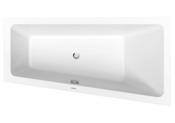 Duravit No.1 asymmetrisk badekar t/indbygning - 150 x 80 - Højre - 1 ryglæn Duravit No.1 asymmetrisk badekar t/indbygning - 150 x 80 - Højre - 1 ryglæn