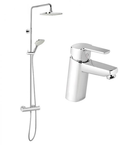 Damixa Pine komplet pakke til badeværelset - Krom Damixa Pine komplet pakke til badeværelset - Krom