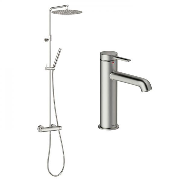 Damixa Iris komplet pakke til badeværelse - Steel