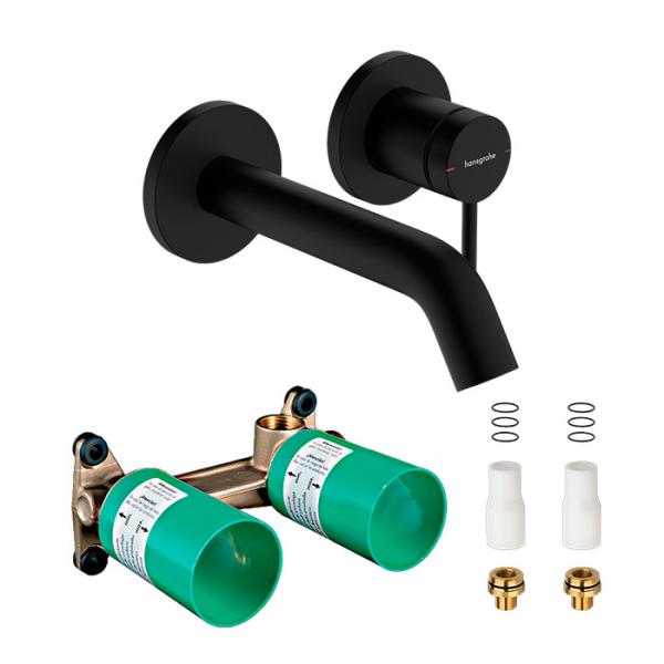 hansgrohe Tecturis S komplet håndvaskarmatur til indbygning m/EcoSmart+ - 165 - Mat sort hansgrohe Tecturis S komplet håndvaskarmatur til indbygning m/EcoSmart+ - 165 - Mat sort