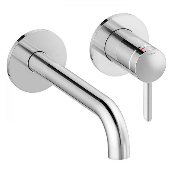 Damixa Iris håndvaskarmatur til indbygning m/Koldstart - 180 mm - Krom