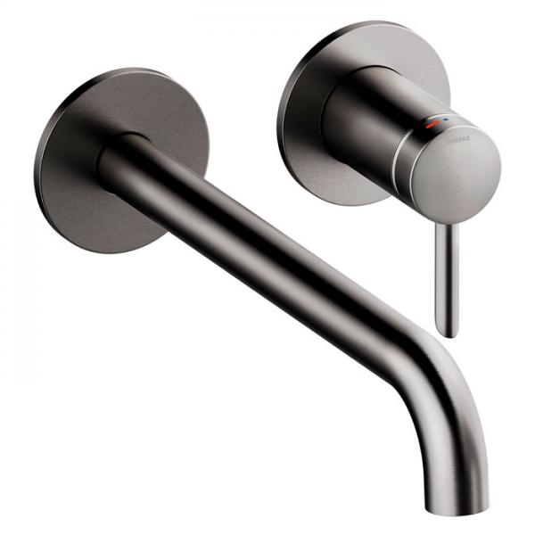 Damixa Iris håndvaskarmatur til indbygning m/Koldstart - 250 mm - Børstet grafitgrå Damixa Iris håndvaskarmatur til indbygning m/Koldstart - 250 mm - Børstet grafitgrå