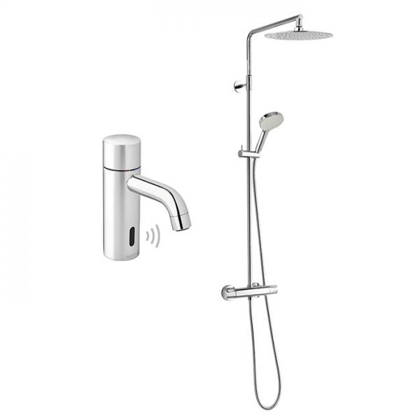 Damixa Silhouet Touchless komplet pakke til bad m/hovedbruser - Krom Damixa Silhouet Touchless komplet pakke til bad m/hovedbruser - Krom
