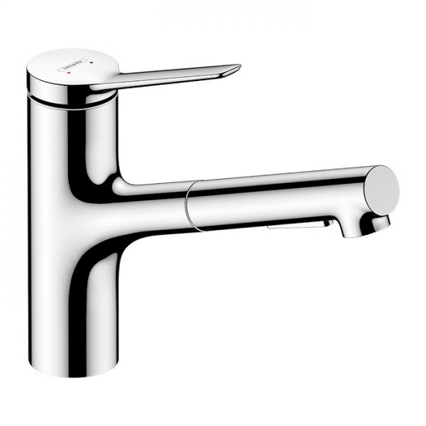 hansgrohe Zesis M33 køkkenarmatur m/udtræksbruser 150 m/EcoSmart 2jet - Krom