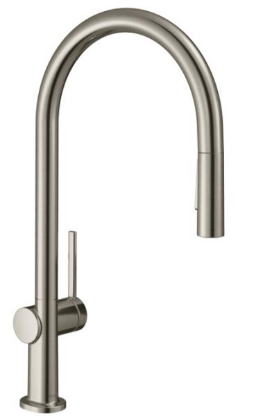 hansgrohe Talis M54 køkkenarmatur 210 m/C-tud og udtræk - Rustfrit stål finish