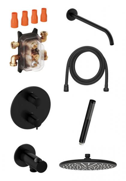 Damixa Silhouet komplet brusesystem til indbygning - Mat sort Damixa Silhouet komplet brusesystem til indbygning - Mat sort