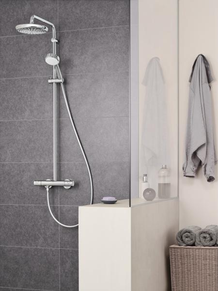 Grohe Tempesta Cosmopolitan 210 brusesystem m/ termostat Grohe Tempesta Cosmopolitan 210 brusesystem m/ termostat