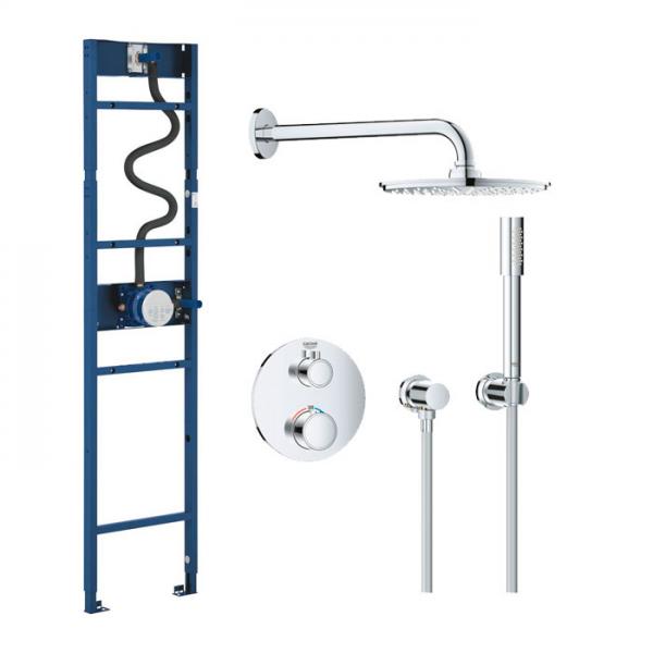 Grohe New Rainshower 210 komplet brusesystem m/Shower Frame Grohe New Rainshower 210 komplet brusesystem m/Shower Frame