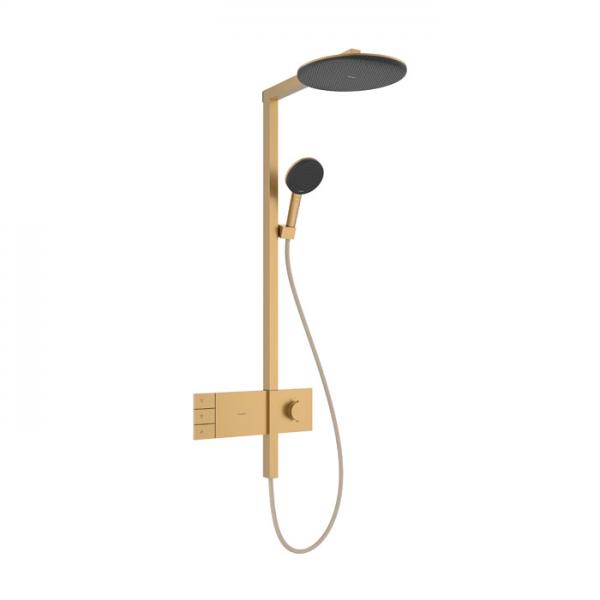 hansgrohe Raindance Alive S Showerpipe 300 2jet m/ShowerSelect Comfort og EcoSmart - Børstet bronze