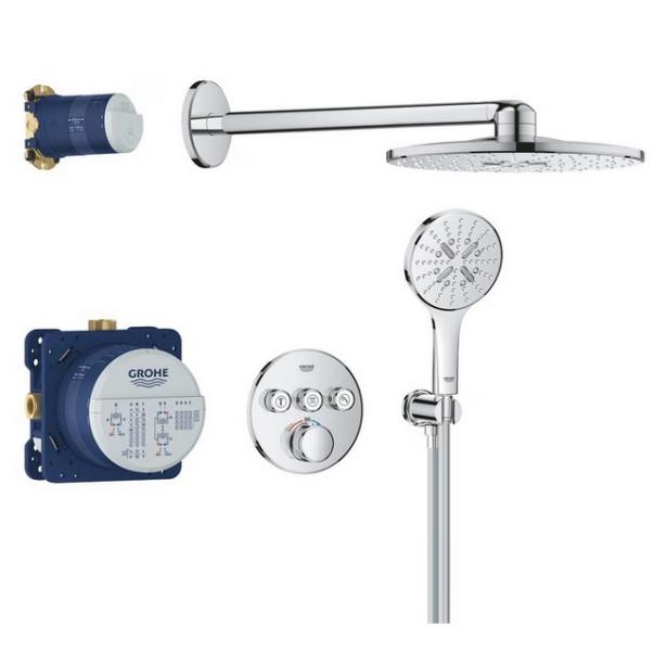 Grohe SmartControl 310 komplet brusesystem til indbygning m/Rainshower