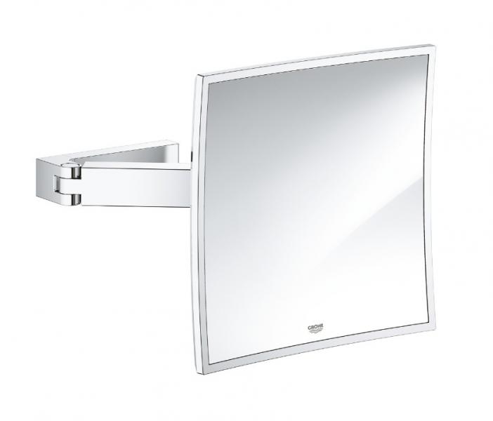 Grohe Selection Cube make-up spejl m/3 x forstørrelse - Krom Grohe Selection Cube make-up spejl m/3 x forstørrelse - Krom
