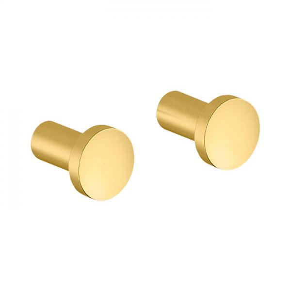 Damixa Zen håndklædekrog 2 stk. - Børstet messing Damixa Zen håndklædekrog 2 stk. - Børstet messing