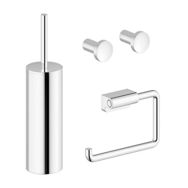 Damixa Zen tilbehørspakke til badeværelset - Krom