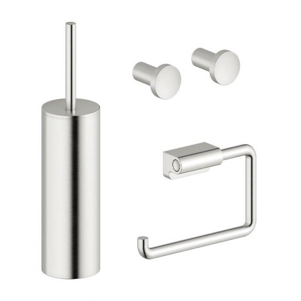 Damixa Zen tilbehørspakke til badeværelset - Steel