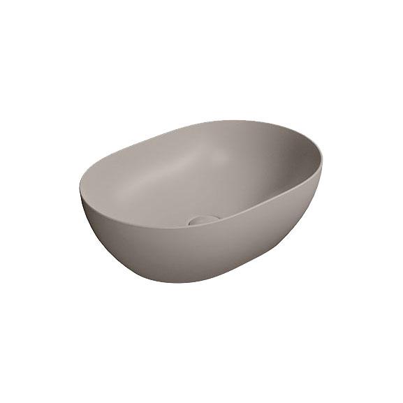 GSI Pura 50 oval fritstående bowlevask - Uden hanehul - Tortora