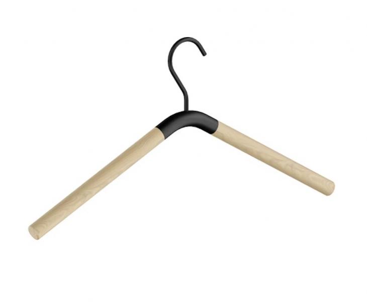 Beslagsboden bøjle 2 stk - Træ/mat sort Beslagsboden bøjle 2 stk - Træ/mat sort