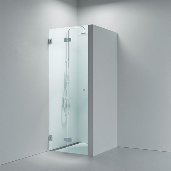 Strømberg Lucca 180 brusefoldedør, skræddersyet - Valgfri glas og beslag Strømberg Lucca 180 brusefoldedør, skræddersyet - Valgfri glas og beslag