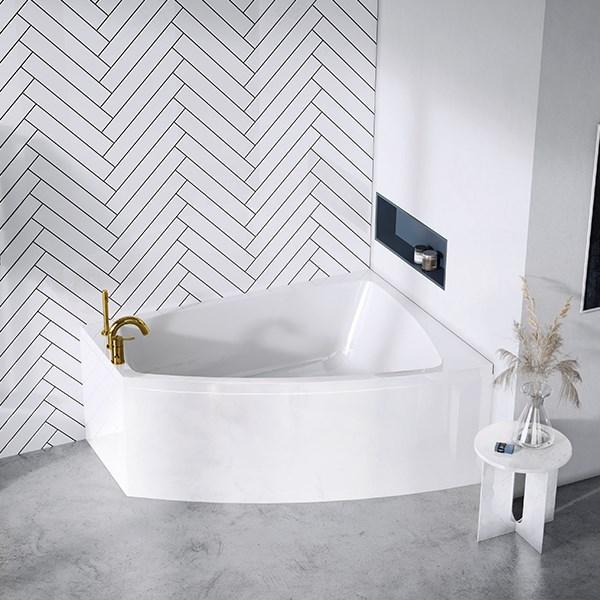 Strømberg Nordum hjørnebadekar - 158 x 118 - Højre Strømberg Nordum hjørnebadekar - 158 x 118 - Højre