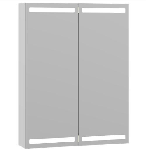 Dansani Level spejlskab 60 m/LED og lysstyring - Hvid mat lak Dansani Level spejlskab 60 m/LED og lysstyring - Hvid mat lak