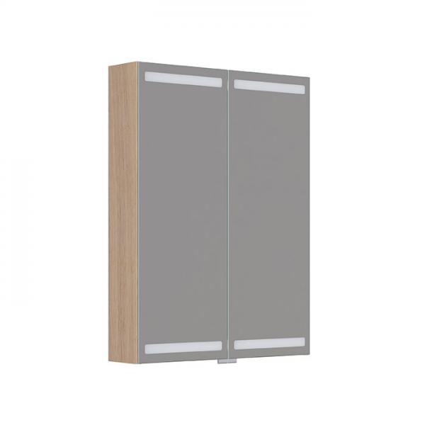 Dansani Level spejlskab 60 m/LED og lysstring - Lys eg