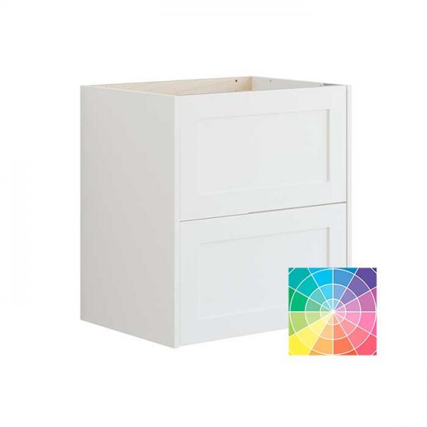 Dansani Luna Classic 60 sideskab m/skuffer og rammefront - Valgfri farve