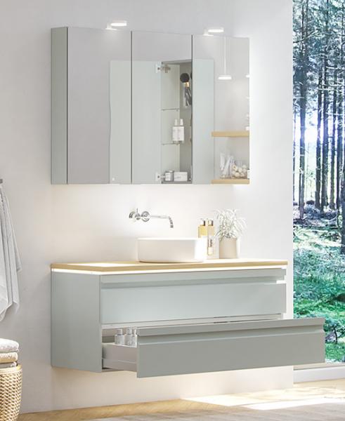 Dansani Luna Urban 120 møbelsæt m/Circle bowlevask og skuffer - Valgfri farve