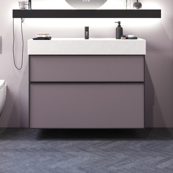 Dansani Luna Urban 100 møbelsæt m/Azym vask og skuffer - Høj - Valgfri farve/sort ramme Dansani Luna Urban 100 møbelsæt m/Azym vask og skuffer - Høj - Valgfri farve/sort ramme