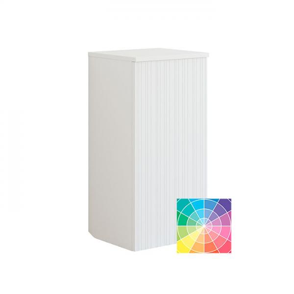 Dansani Luna Urban sideskab B m/låge og vasketøjspose - Venstrehængslet - Riflet/valgfri farve