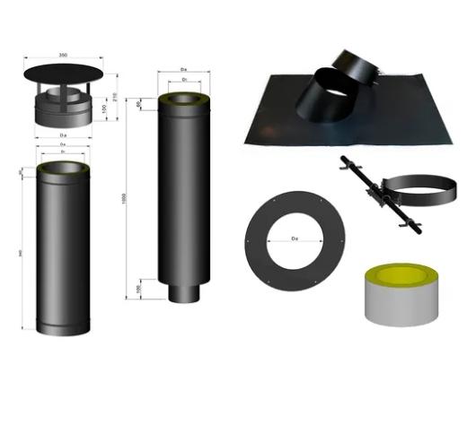 Termatech Stålskorsten ø80 pakke 1
