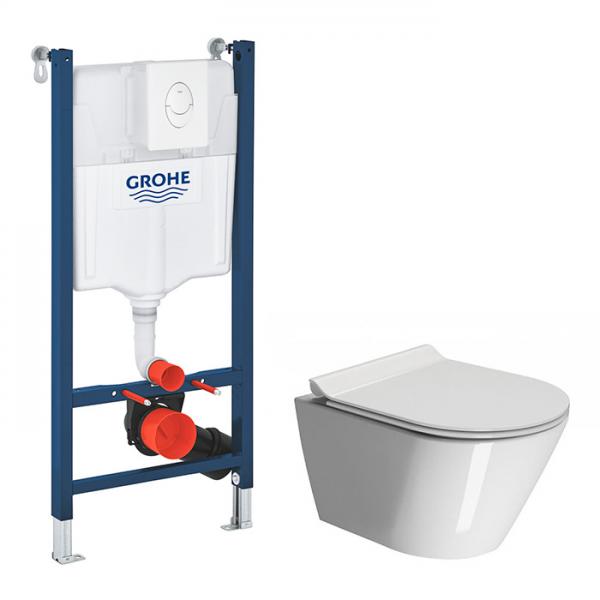 GSI Kube X kompakt 50 toiletpakke inkl. sæde, cisterne og betjening i hvid GSI Kube X kompakt 50 toiletpakke inkl. sæde, cisterne og betjening i hvid