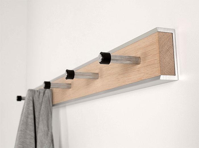 Hoigaard KR-35 knagerække m/5 knager - Eg/sæbe Hoigaard KR-35 knagerække m/5 knager - Eg/sæbe