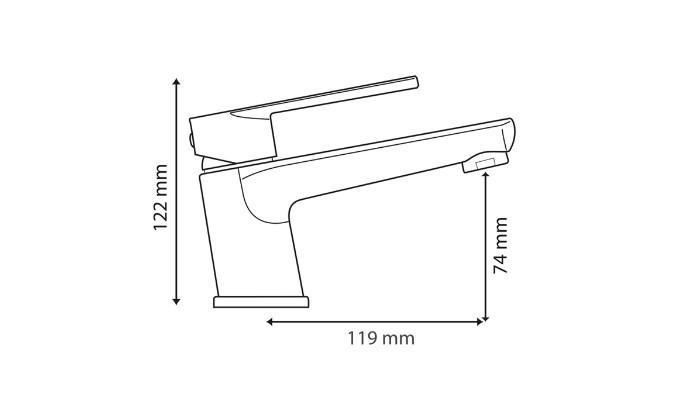 Hafa Mix Lean Eco håndvaskarmatur - Krom Hafa Mix Lean Eco håndvaskarmatur - Krom