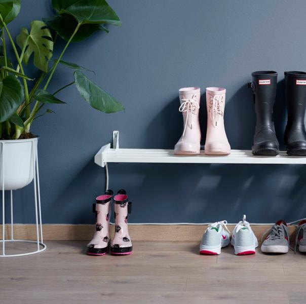 Adax tørrehylde til sko 800W - 870 mm - Hvid Adax tørrehylde til sko 800W - 870 mm - Hvid