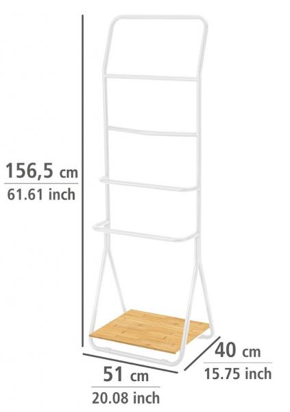 Wenko Verona håndklæde- og tøjstativ - Hvid Wenko Verona håndklæde- og tøjstativ - Hvid