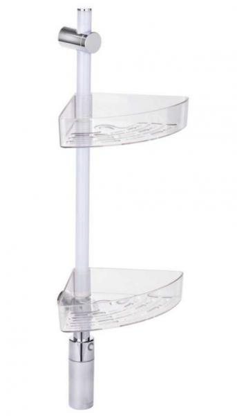 Wenko brusehylde til bad med LEDlys - Kan også limes Wenko brusehylde til bad med LEDlys - Kan også limes