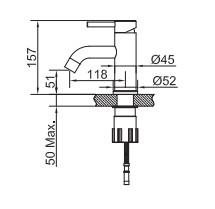 Primy Wave Håndvaskarmatur - Amber (børstet kobber) Primy Wave Håndvaskarmatur - Amber (børstet kobber)