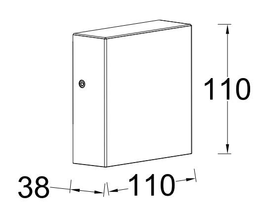 Lutec Architectural Gemini udendørslampe til væg - Mørkegrå Lutec Architectural Gemini udendørslampe til væg - Mørkegrå