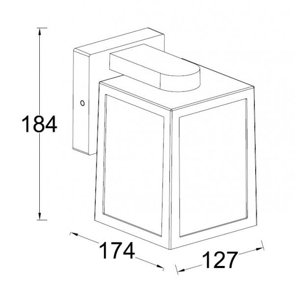 Lutec Tradition Shiva udendørslampe - Mat sort Lutec Tradition Shiva udendørslampe - Mat sort