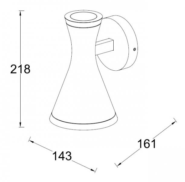 Lutec Architectural Brund udendørslampe til væg Lutec Architectural Brund udendørslampe til væg
