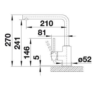 Blanco Mila køkkenarmatur - Mat sort Blanco Mila køkkenarmatur - Mat sort