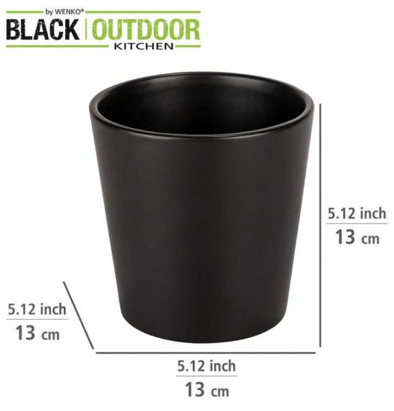 Wenko Kuro urtepotte til krydderurter - Sort Wenko Kuro urtepotte til krydderurter - Sort