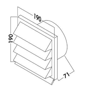 Eico Facaderist Ø150 murstensrød