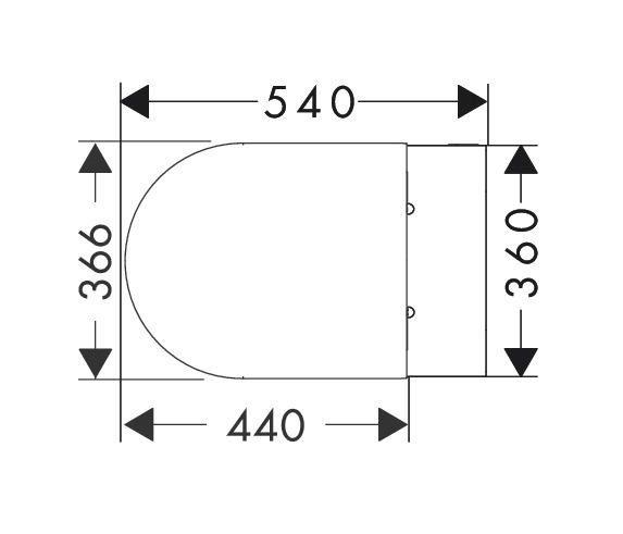 hansgrohe EluPura S rimless væghængt toilet inkl. sæde hansgrohe EluPura S rimless væghængt toilet inkl. sæde