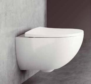 Geberit Acanto RIMfree v&aelig;gh&aelig;ngt toilet m/Keratect