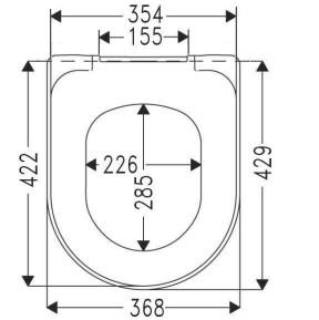Villeroy & Boch O.novo toiletsæde med soft-close/quick release - hvid Villeroy & Boch O.novo toiletsæde med soft-close/quick release - hvid