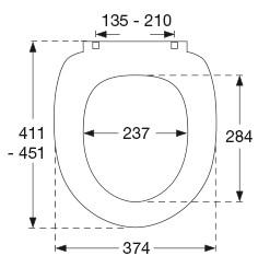 Pressalit Scandinavian PLUS toiletsæde m/softclose og lift-off- Hvid Pressalit Scandinavian PLUS toiletsæde m/softclose og lift-off- Hvid